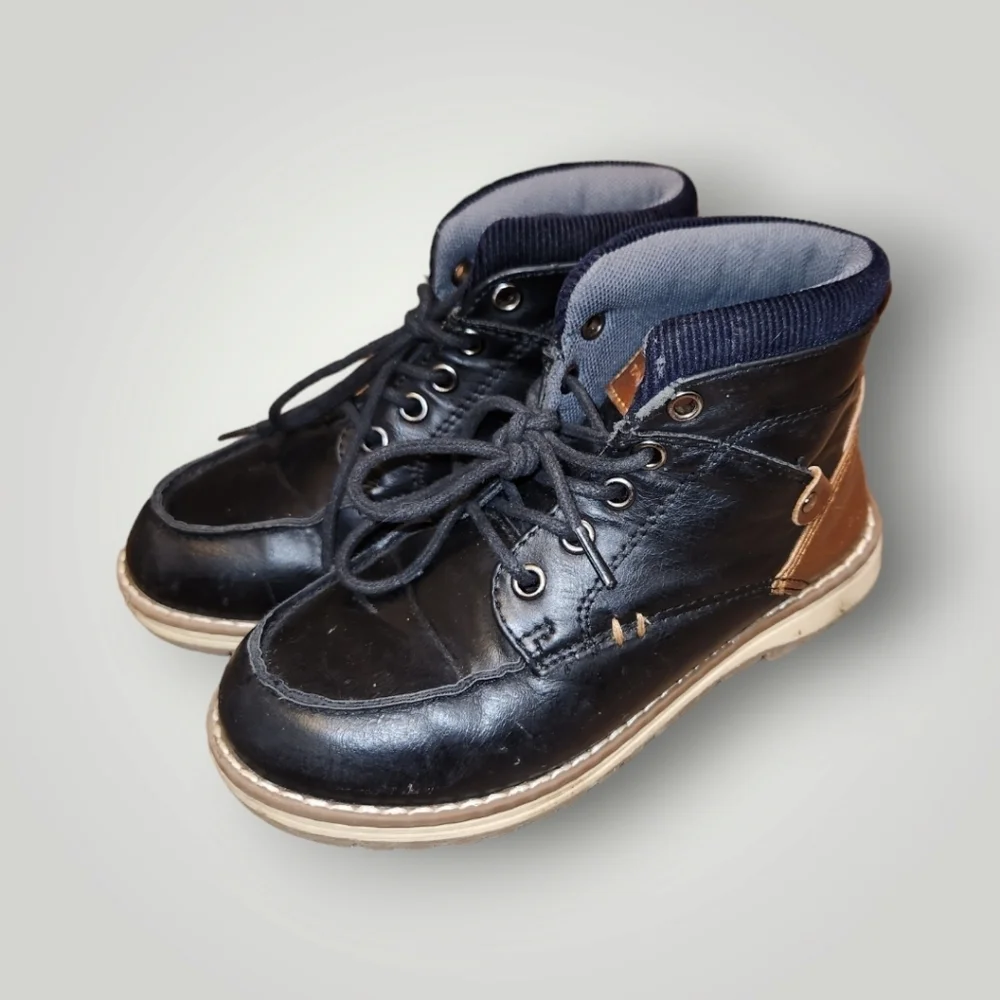 Tahari toddler Boy's Black & Brown Boots
